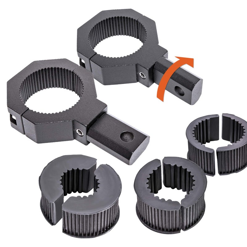LAMPHUS Off-Road ATV UTV Light Bar Mounts Mounting Bracket Clamp Kits [1"/1.5"/1.75"/2" Inch] [360-Degree] [2 x Stud Size] Aluminium Unit Bull Roll Cage Clamps Mount - Image 1